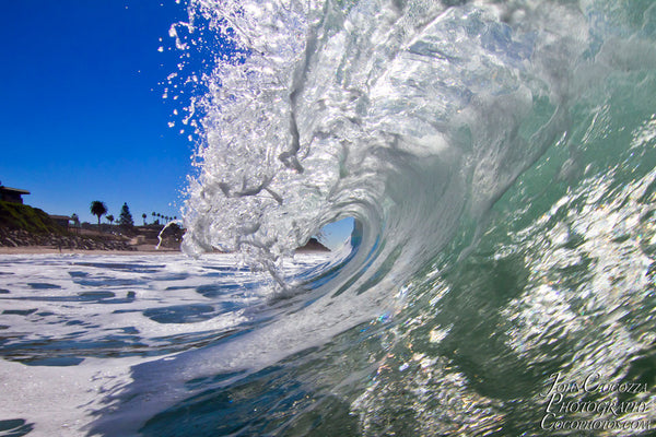 moonlight beach encinitas wave photo and metal prints for sale as home and office art