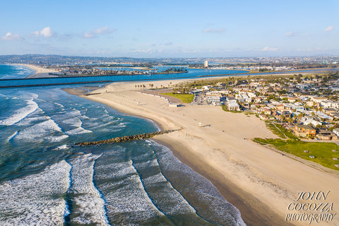 Ocean Beach North Empty Aerial