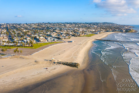 Ocean Beach South Empty Aerial