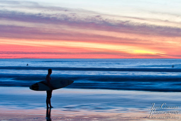 ocean beach sunset photos and metal prints for sale in san diego as art for homes and office