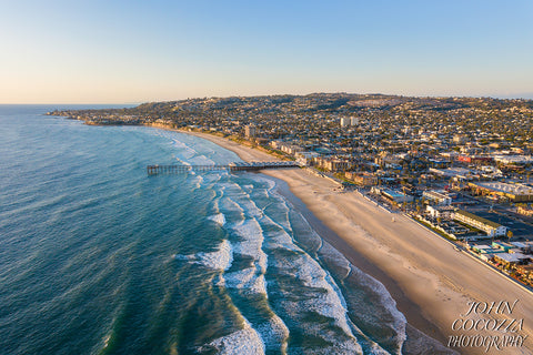Pacific Beach Entirely Empty Aerial
