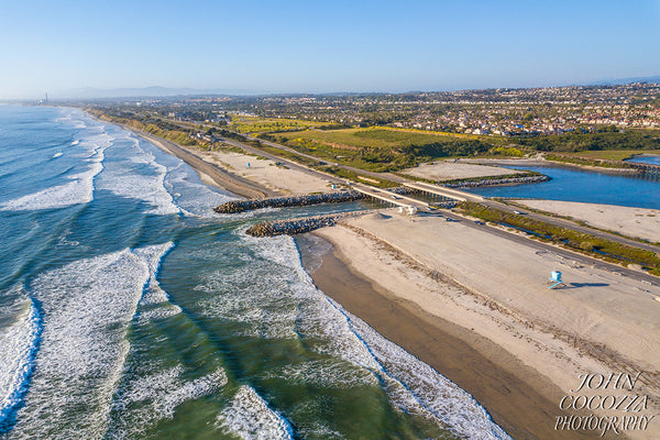 ponto beach north aerial photo of empty beaches and prints for home decor