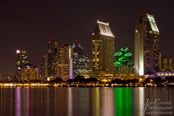 san diego downtown skyline photos and metal prints for sale as home and office decor